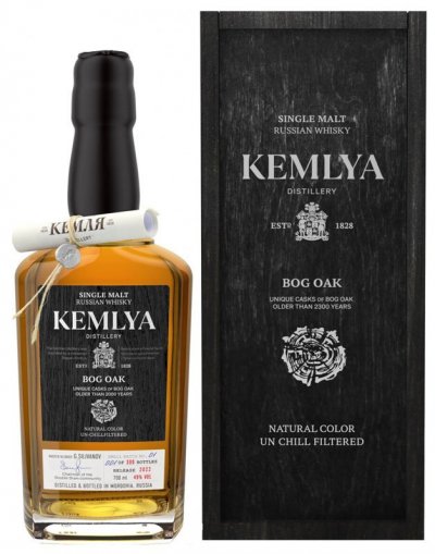 Виски "Kemlya" Bog Oak, wooden box, 0.7 л