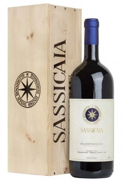 Вино "Sassicaia", Bolgheri Sassicaia DOC, 2018, wooden box, 6 л