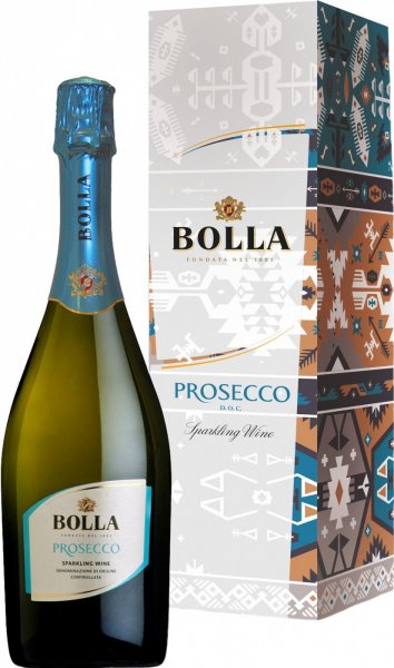 Игристое вино Bolla, Prosecco DOC Extra Dry, gift box "Festive"