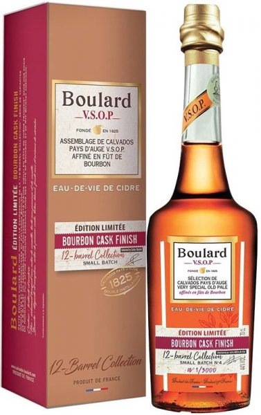 Кальвадос "Boulard" VSOP Bourbon Cask Finish, Pays d'Auge AOC, gift box, 0.7 л