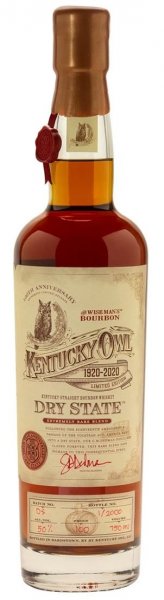 Виски "Kentucky Owl" Dry State Bourbon, 0.7 л