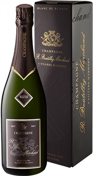 Шампанское Boutillez Marchand, Blanc de Blancs Premier Cru Millesime, Champagne AOC, 2004, gift box