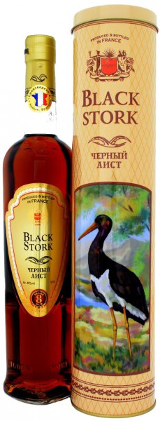 Бренди "Black Stork" 8 Years Old, metal tube, 0.5 л