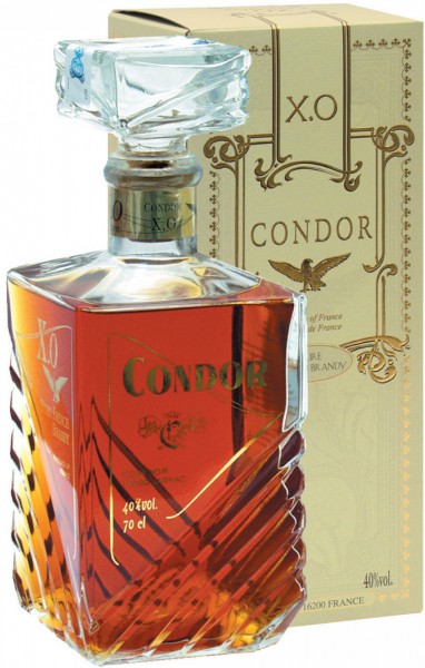 Бренди "Condor" XO, crystal decanter, gift box, 0.7 л