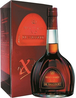 Бренди "De Valcourt" XO, decanter & gift box, 0.7 л