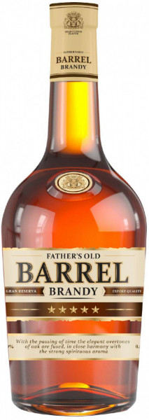 Бренди Father's Old "Barrel" Brandy, 0.5 л