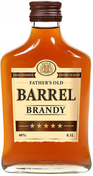 Бренди Father's Old "Barrel" Brandy, 100 мл