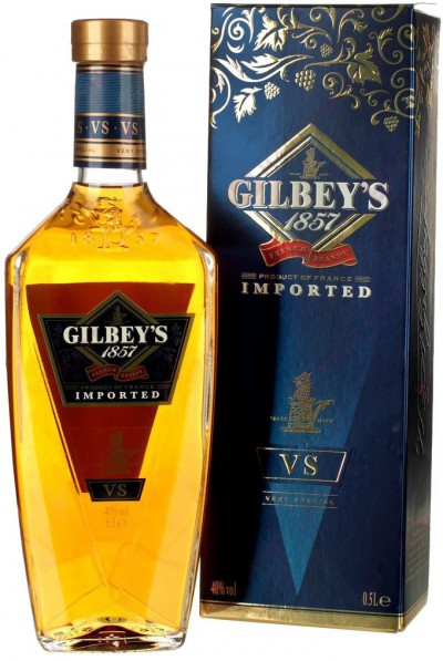 Бренди "Gilbey's 1857" VS, gift box, 0.5 л