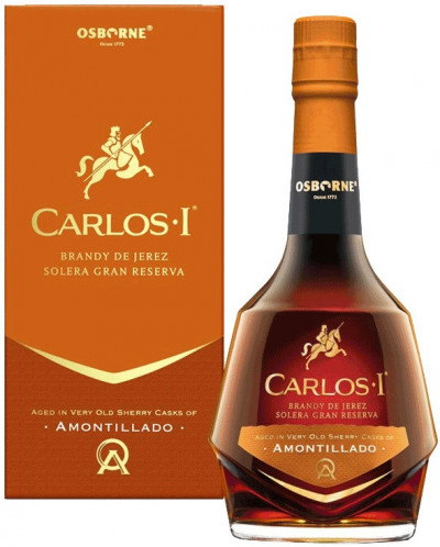 Бренди Osborne, "Carlos I" Amontillado, gift box, 0.7 л