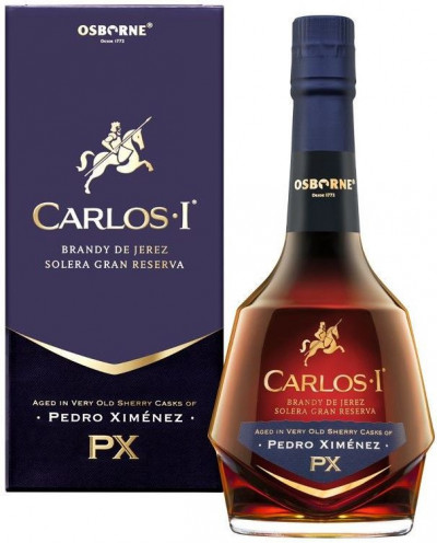 Бренди Osborne, "Carlos I" Pedro Ximenez, gift box, 0.7 л