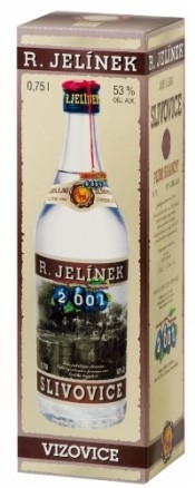 Бренди R. Jelinek Slivovice Bila Jubilejni 2001, gift box, 0.75 л