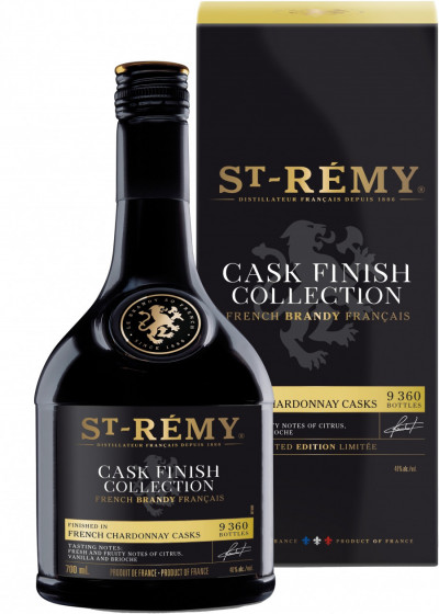 Бренди Saint-Remy, "Cask Finish Collection" French Chardonnay Casks, gift box, 0.7 л