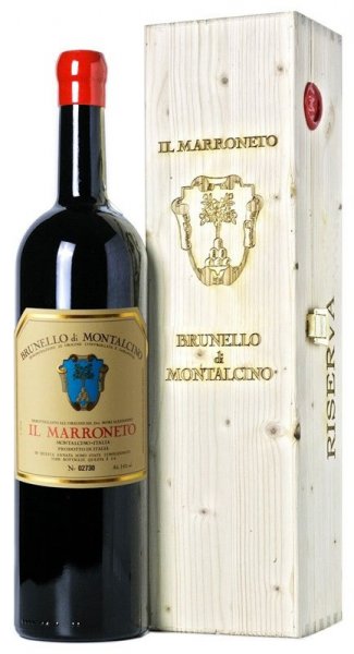 Вино Il Marroneto, Brunello di Montalcino DOCG, 2018, wooden box, 1.5 л