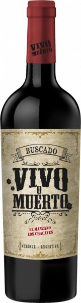 Вино "Buscado Vivo o Muerto" El Manzano, Los Chacayes, 2018