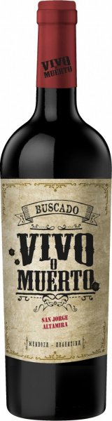 Вино "Buscado Vivo o Muerto" San Jorge, Paraje Altamira, 2018