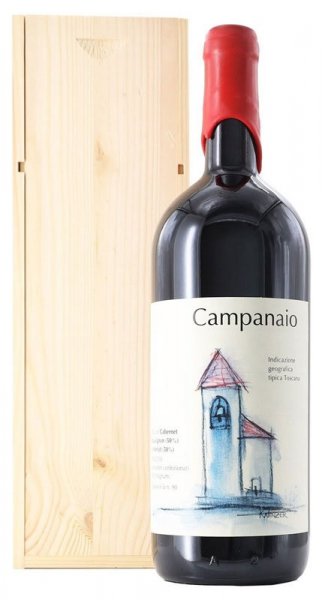 Вино Podere Monastero, "Campanaio", Toscana IGT, 2021, wooden box, 1.5 л