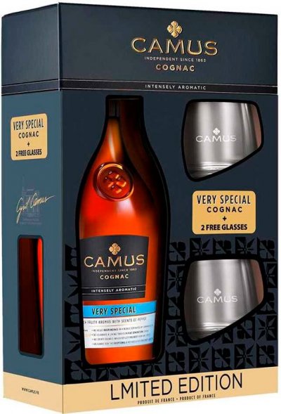 Набор Camus VS, gift box with 2 glasses
