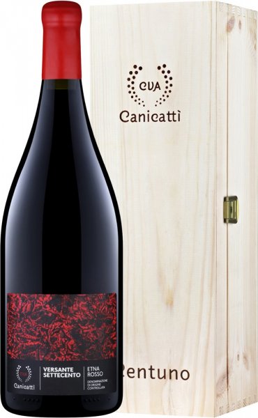 Вино Canicatti, "Versante Settecento", Etna Rosso DOC, gift box, 2019, 1.5 л