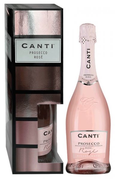 Игристое вино Canti, Millesimato Prosecco DOC Rose, 2020, gift box