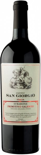 Вино Cantine San Giorgio, "Strabone" Primitivo, Salento IGP, 2021