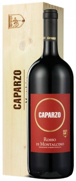 Вино Caparzo, Rosso di Montalcino DOC, 2022, wooden box, 1.5 л