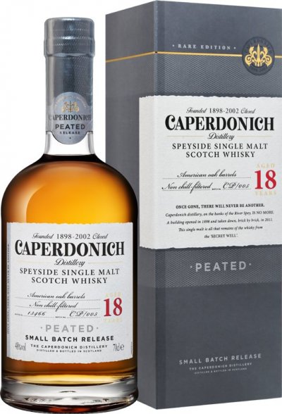 Виски "Caperdonich" Peated 18 Years Old, gift box, 0.7 л