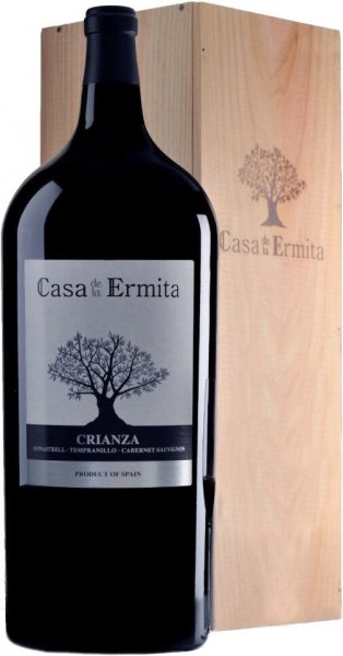 Вино Casa de la Ermita, Tinto Crianza, Jumilla DO, wooden box, 9 л