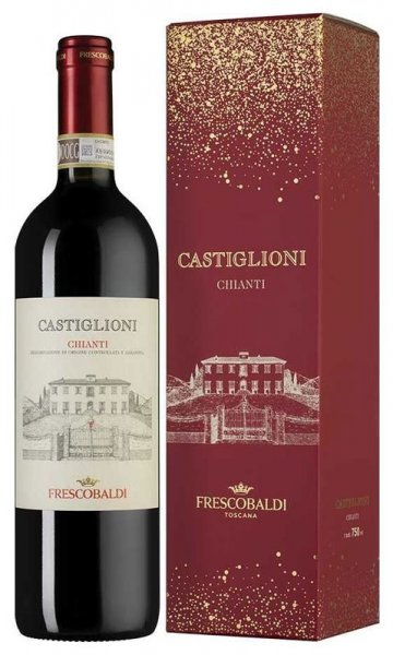 Вино "Castiglioni", Chianti DOCG, 2021, gift box "Xmas Edition"