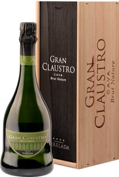 Игристое вино Castillo Perelada, "Gran Claustro" Brut Nature, wooden box