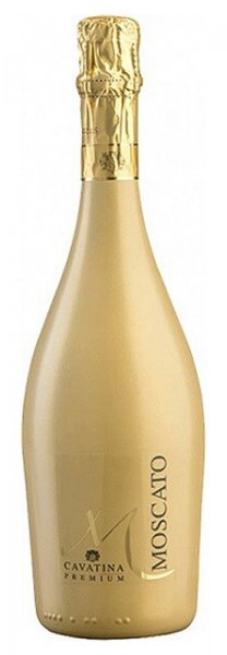 Игристое вино "Cavatina" Moscato Spumante Rose Semi-Sweet, gold bottle