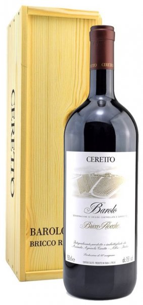 Вино Ceretto, Barolo "Bricco Rocche" DOCG, 2013, wooden box, 1.5 л