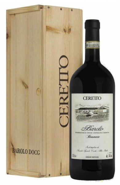 Вино Ceretto, Barolo "Brunate" DOCG, 2015, wooden box, 1.5 л