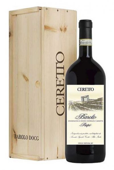 Вино Ceretto, Barolo "Prapo" DOCG, 2016, woodem box, 1.5 л