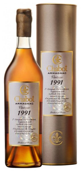 Арманьяк Chabot, 1991, gift tube, 0.7 л