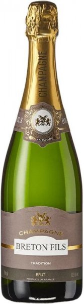 Шампанское Champagne Breton Fils, Tradition Brut, Champagne AOC, 375 мл