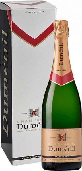 Шампанское Champagne Dumenil, Millesime Premier Cru Brut, Champagne AOC, 2013, gift box