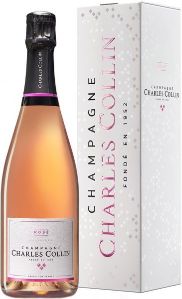 Шампанское Charles Collin, Rose Brut, Champagne AOC, gift box