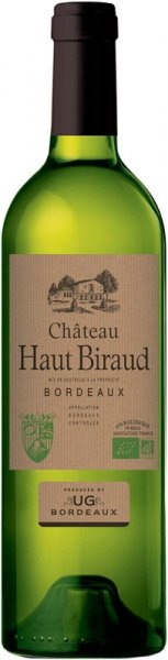 Вино "Chateau Haut Biraud" Blanc, Bordeaux AOC