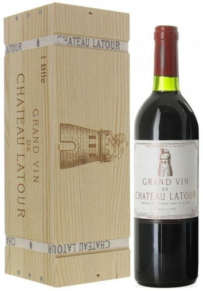 Вино Chateau Latour Pauillac AOC Premier Grand Cru Classe, 1949, wooden box