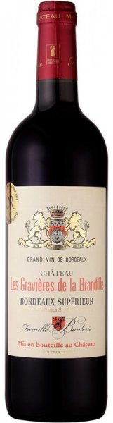 Вино "Chateau les Gravieres de la Brandille" Bordeaux Superieur AOC, 2018