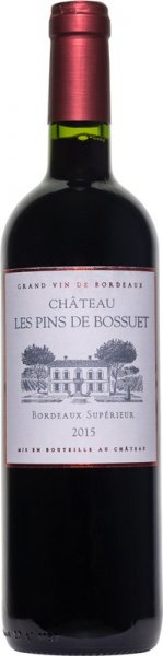 Вино "Chateau Les Pins de Bossuet", Bordeaux Superieur AOC, 2015