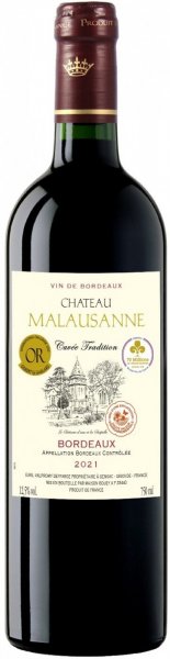 Вино "Chateau Malausanne" Rouge, Bordeaux AOC, 2021