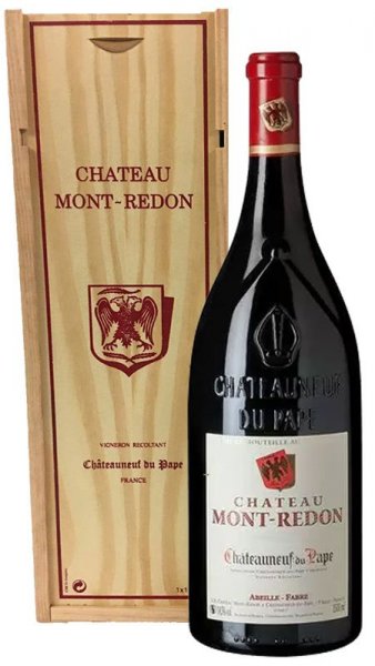Вино "Chateau Mont-Redon" Rouge, Chateauneuf-du-Pape AOC, 2013, wooden box, 1.5 л