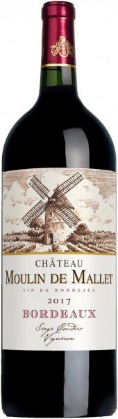 Вино Chateau Moulin de Mallet, Bordeaux AOC, 2017, 1.5 л