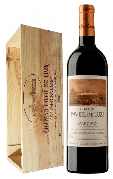 Вино Chateau Paveil de Luze, Margaux AOC, 2014, wooden box, 3 л