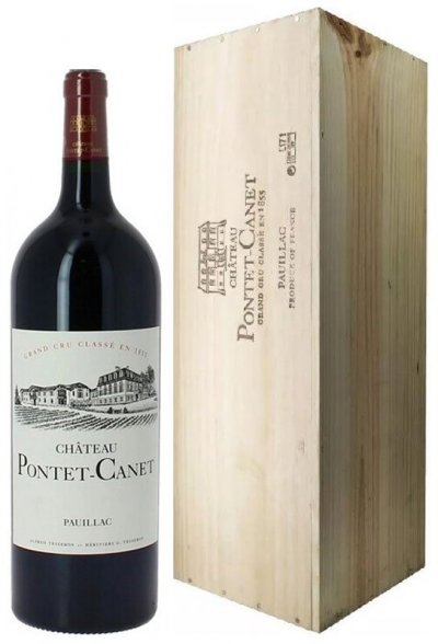 Вино Chateau Pontet-Canet, Pauillac AOC 5-me Grand Cru Classe, 2020, wooden box, 1.5 л