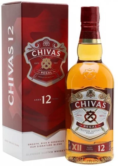 Виски Chivas Regal 12 years old, with box, 1 л