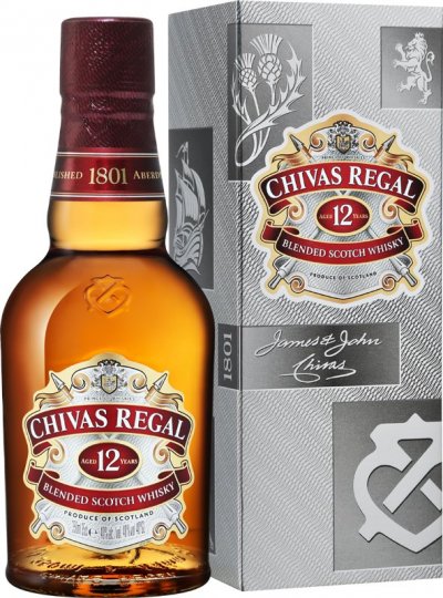 Виски "Chivas Regal" 12 years old, with box, 350 мл