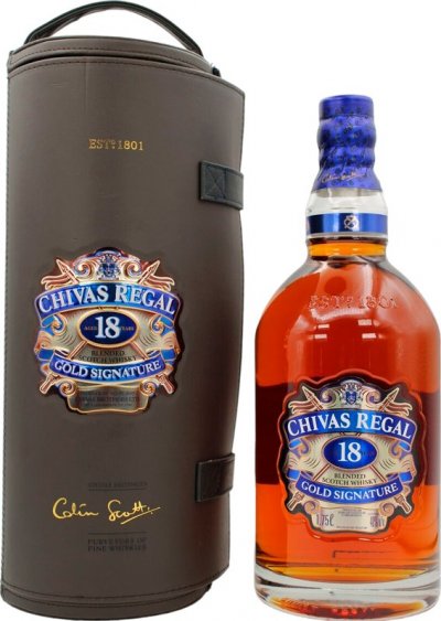 Виски Chivas Regal 18 years old, leather case, 1.75 л