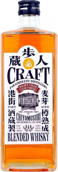 Виски Chiyomusubi Sake Brewery, "Craft" Blended Heavy Char Cask Finish, 0.7 л